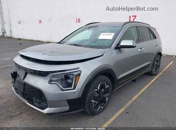 KNDCT3L18P5021170 2023 KIA NIRO EV Gray წინა მარცხენა ხედი სამი მეოთხედიდან