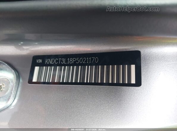 KNDCT3L18P5021170 2023 KIA NIRO EV Gray ძრავის განყოფილების ხედი