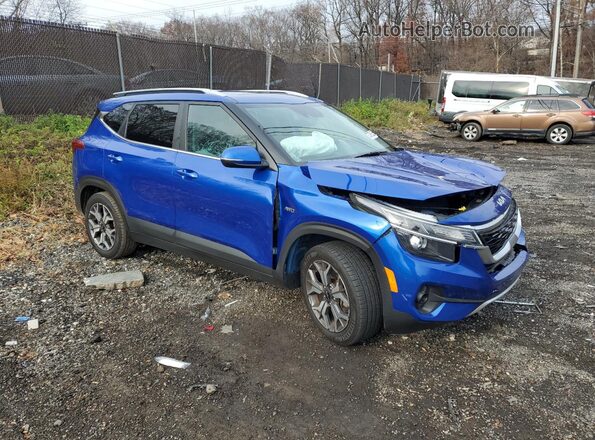 KNDERCAA0N7297497 2022 KIA SELTOS Blue Առջևի աջ