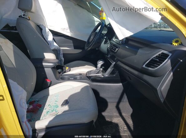 KNDETCA2XM7189512 2021 KIA SELTOS Yellow წინა სალონის ხედი