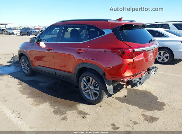 KNDEU2AA7M7160080 2021 KIA SELTOS Burgundy Задня ліва чверть