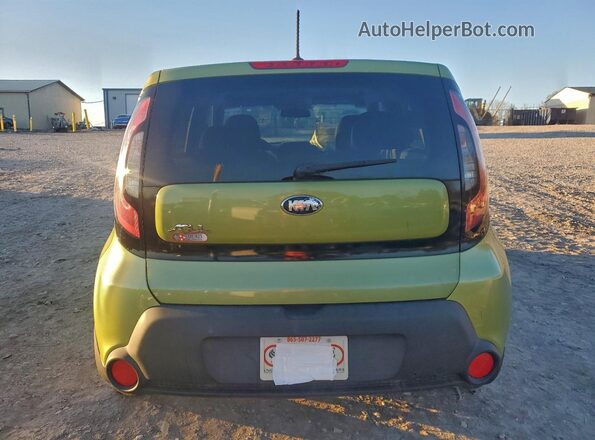 KNDJN2A2XG7875153 2016 KIA SOUL Green უკანა ხედი