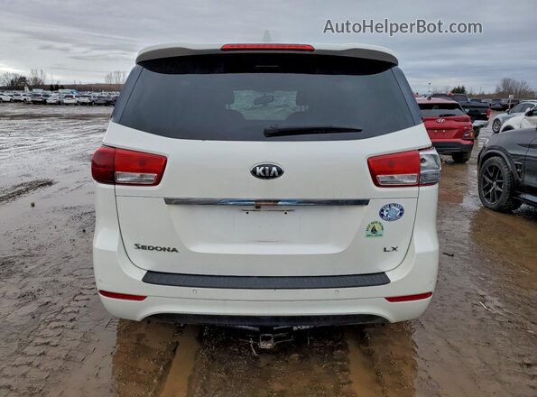 KNDMB5C11H6316514 2017 KIA SEDONA Белый Вид сзади