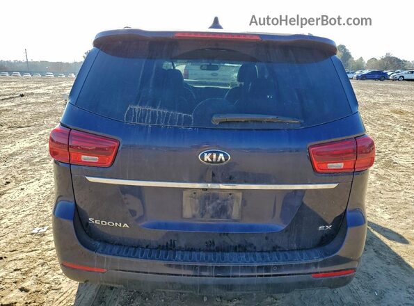 KNDMB5C11K6533746 2019 KIA SEDONA Blue Հետևի տեսք