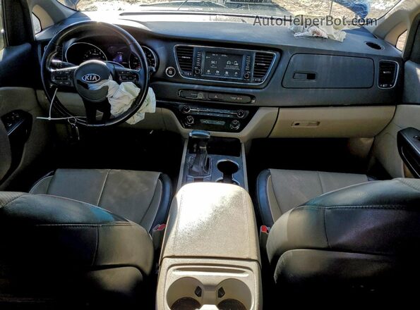 KNDMB5C11K6533746 2019 KIA SEDONA Blue Առջևի վահանակի տեսք