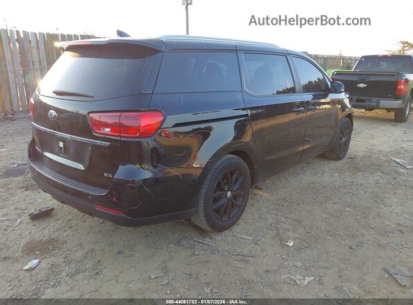 KNDMB5C11K6534220 2019 KIA SEDONA Black Tył prawy