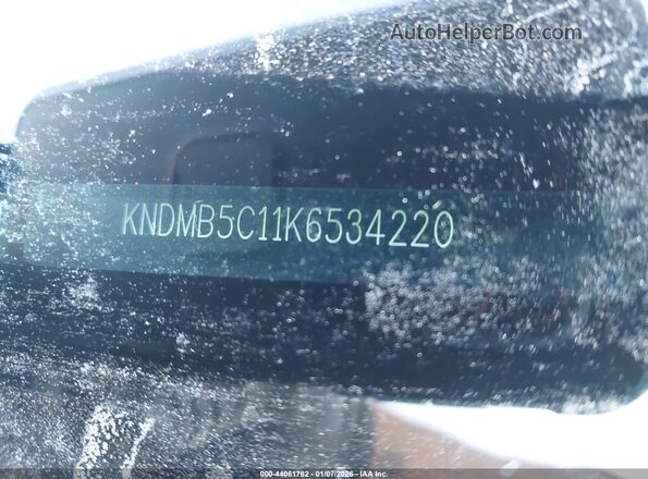 KNDMB5C11K6534220 2019 KIA SEDONA Black Widok komory silnika