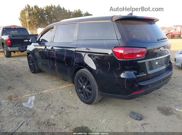 KNDMB5C11K6534220 2019 KIA SEDONA Black Tył lewy