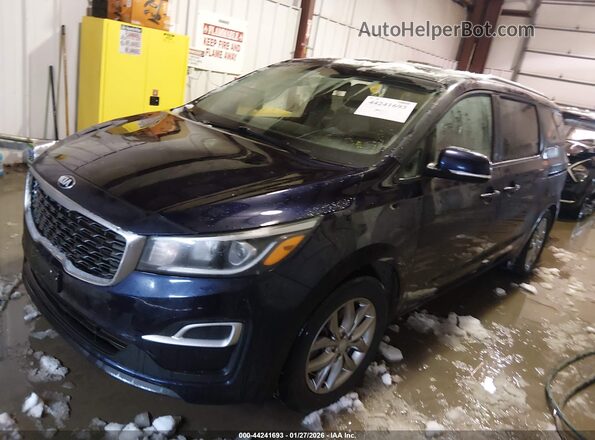 KNDMB5C12K6537059 2019 KIA SEDONA Dark Blue Przód lewy
