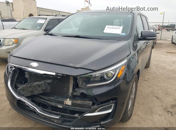 KNDMB5C13K6542691 2019 KIA SEDONA Black Przód lewy