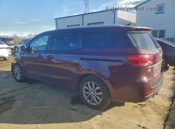 KNDMB5C16K6500550 2019 KIA SEDONA Burgundy უკანა მარცხენა
