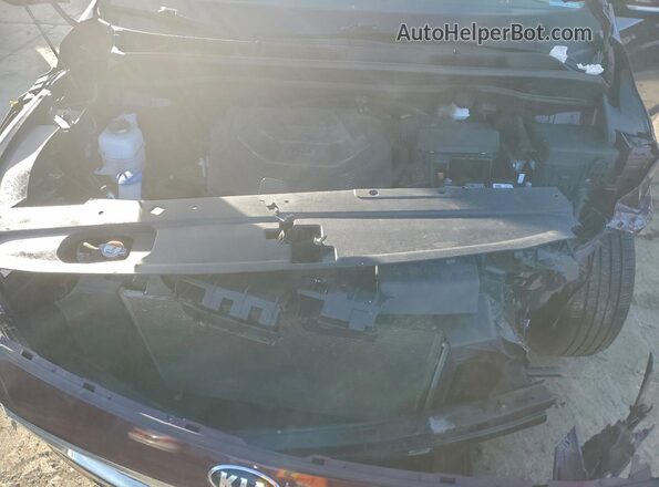 KNDMB5C16K6500550 2019 KIA SEDONA Burgundy ძრავის განყოფილების ხედი