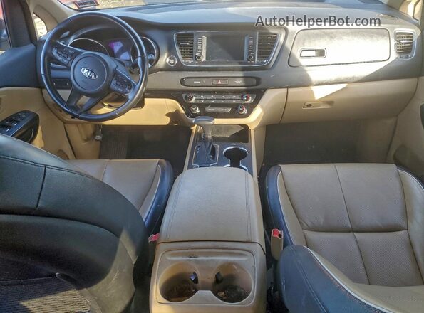 KNDMB5C16K6500550 2019 KIA SEDONA Burgundy წინა პანელის ხედი
