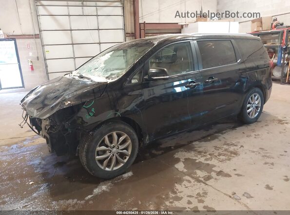 KNDMB5C18M6665003 2021 KIA SEDONA Black Vista tres cuartos delantera izquierda