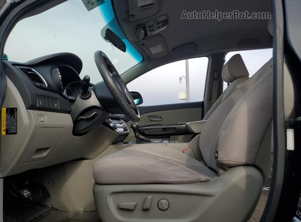 KNDMB5C19G6085912 2016 KIA SEDONA Black Вид салону спереду