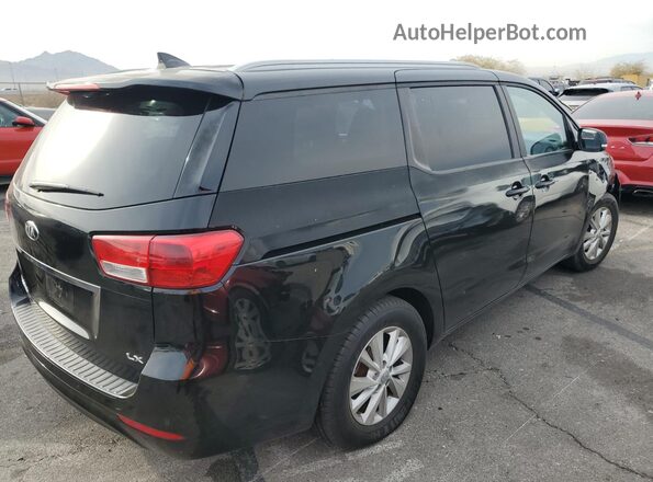 KNDMB5C19G6085912 2016 KIA SEDONA Black Задня права чверть