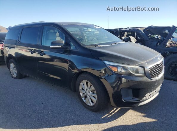 KNDMB5C19G6085912 2016 KIA SEDONA Black Передня права чверть