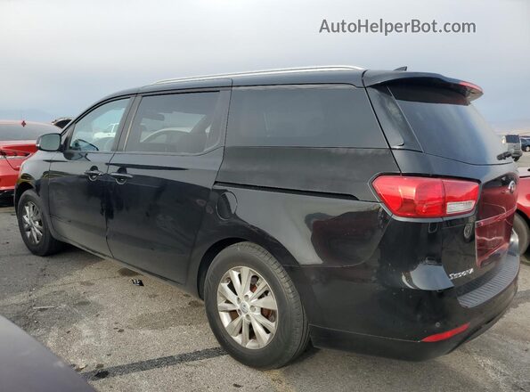 KNDMB5C19G6085912 2016 KIA SEDONA Black Задня ліва чверть