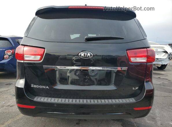 KNDMB5C19G6085912 2016 KIA SEDONA Black Вид ззаду