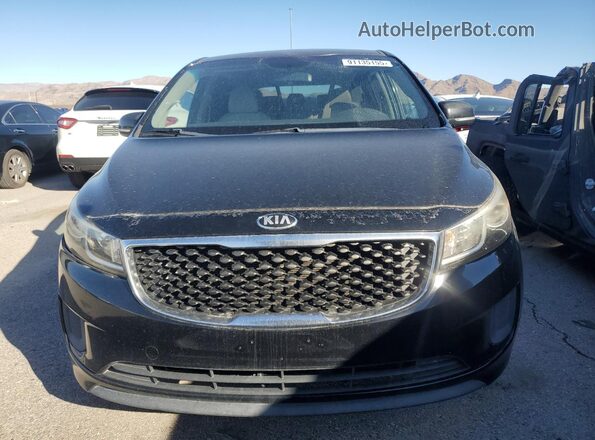 KNDMB5C19G6085912 2016 KIA SEDONA Black Вид спереду