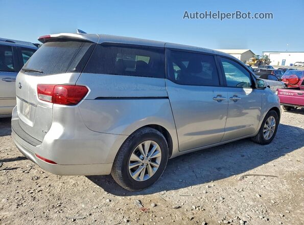KNDMB5C1XH6227282 2017 KIA SEDONA Silver Задня права чверть