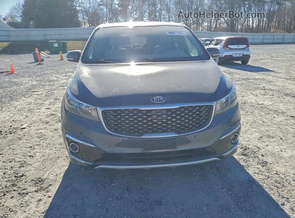 KNDME5C19G6155805 2016 KIA SEDONA Серый Вид спереди