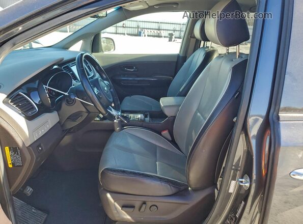 KNDME5C19G6155805 2016 KIA SEDONA Серый Вид салона спереди