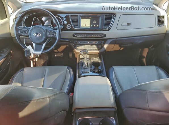 KNDME5C19G6155805 2016 KIA SEDONA Серый Вид панели приборов