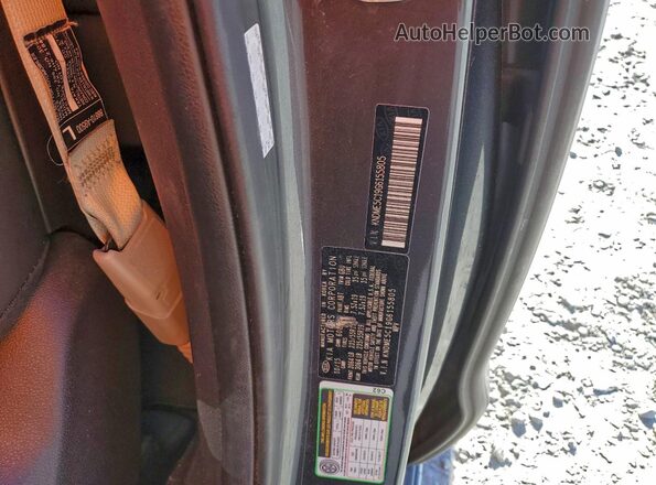 KNDME5C19G6155805 2016 KIA SEDONA Серый Вид наклейки с VIN-кодом