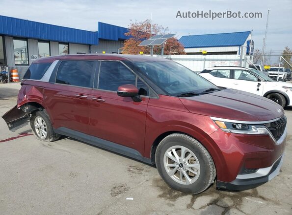 KNDNB4H32N6091671 2022 KIA CARNIVAL Красный Передняя правая четверть