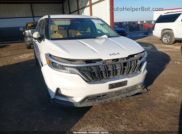 KNDNB4H39N6131941 2022 KIA CARNIVAL MPV White წინა ხედი