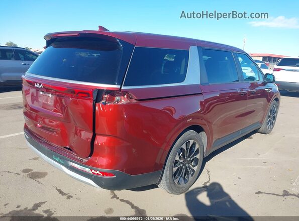 KNDNC5H30N6068280 2022 KIA CARNIVAL MPV Красный Задняя правая четверть