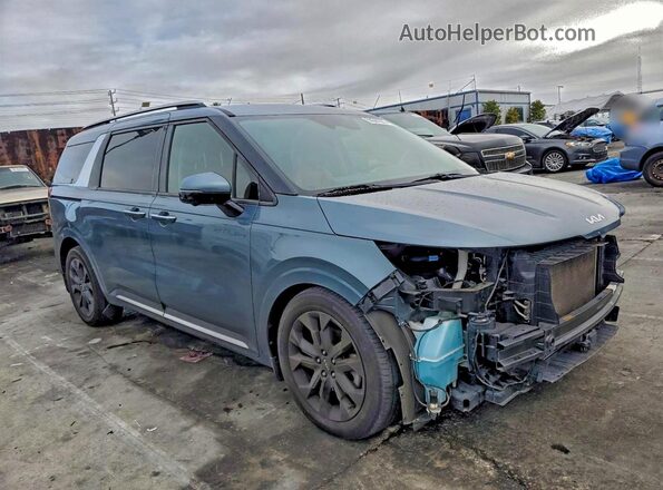 KNDNE5H35N6085716 2022 KIA CARNIVAL Синий Передняя правая четверть