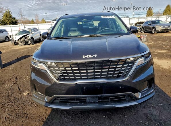 KNDNE5H37P6291929 2023 KIA CARNIVAL Charcoal წინა ხედი