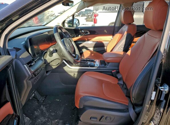 KNDNE5H3XR6405084 2024 KIA CARNIVAL Black Вид салону спереду