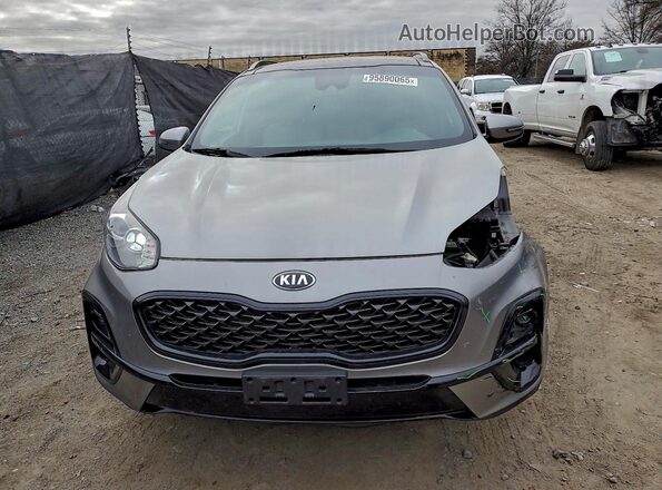 KNDP6CAC3M7858437 2021 KIA SPORTAGE Gray Դիմացի տեսք