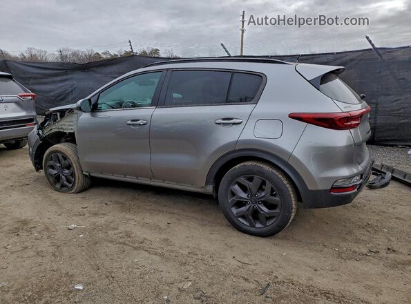 KNDP6CAC3M7858437 2021 KIA SPORTAGE Gray Հետևի ձախ