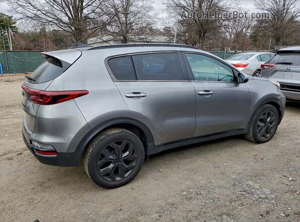 KNDP6CAC3M7858437 2021 KIA SPORTAGE Gray Հետևի աջ