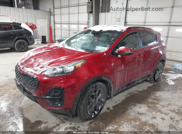 KNDP6CAC8M7852178 2021 KIA SPORTAGE Red წინა მარცხენა ხედი სამი მეოთხედიდან