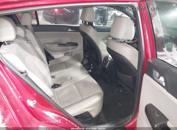 KNDP6CAC8M7852178 2021 KIA SPORTAGE Red VIN კოდის სტიკერის ხედი