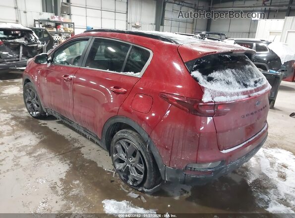 KNDP6CAC8M7852178 2021 KIA SPORTAGE Red უკანა მარცხენა