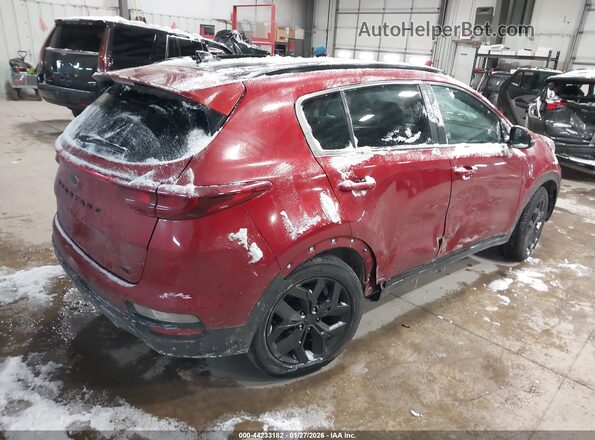 KNDP6CAC8M7852178 2021 KIA SPORTAGE Red უკანა მარჯვენა