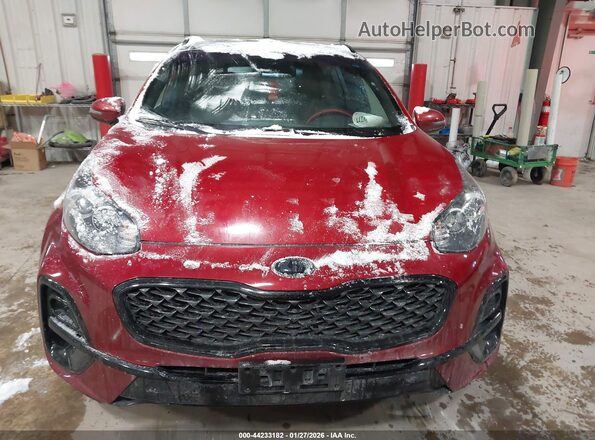KNDP6CAC8M7852178 2021 KIA SPORTAGE Red ხელსაწყოთა პანელის ხედი