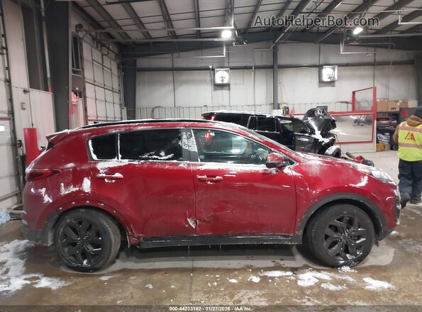 KNDP6CAC8M7852178 2021 KIA SPORTAGE Red უკანა სალონის ხედი
