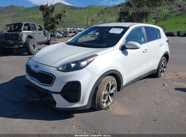 KNDPM3AC1M7916518 2021 KIA SPORTAGE White წინა მარცხენა ხედი სამი მეოთხედიდან