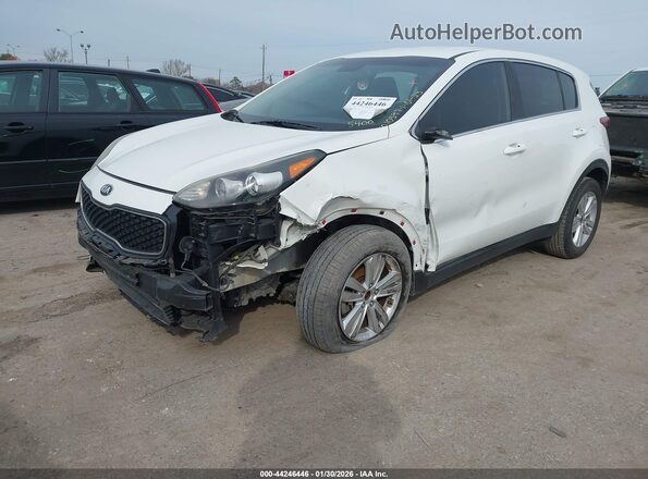 KNDPM3AC6K7555400 2019 KIA SPORTAGE White Vista tres cuartos delantera izquierda