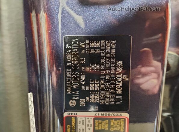 KNDPMCAC0J7489506 2018 KIA SPORTAGE Blue 