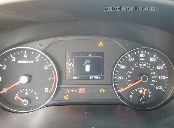 KNDPMCAC1J7433056 2018 KIA SPORTAGE White Vista del cuadro de instrumentos