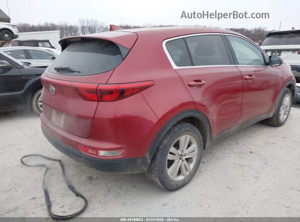 KNDPMCAC3J7371479 2018 KIA SPORTAGE Burgundy უკანა მარჯვენა