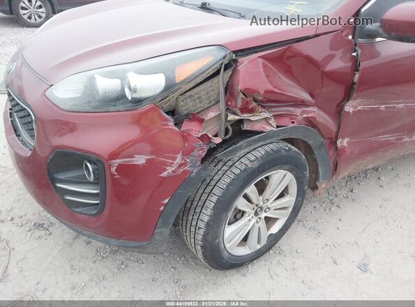 KNDPMCAC3J7371479 2018 KIA SPORTAGE Burgundy წინა ხედი